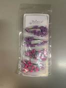 Decorated hair clips