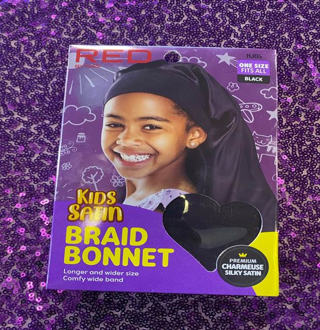 image074 Kids braid satin bonnet - Image 1